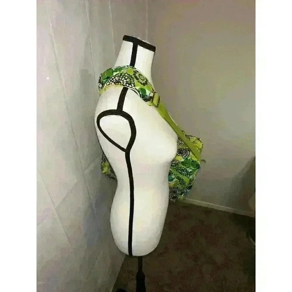 Vera Bradley Colorful Limes Up‎ Green Floral Large Duffle Bag Spacious & Stylish - Picture 10 of 16